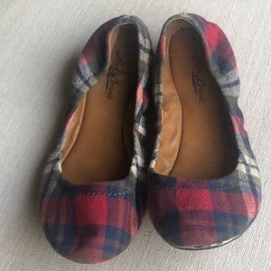 Lucky brand plaid flats size 8.5 lightly used